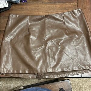 Abercrombie & Fitch Tan Mini Skirt